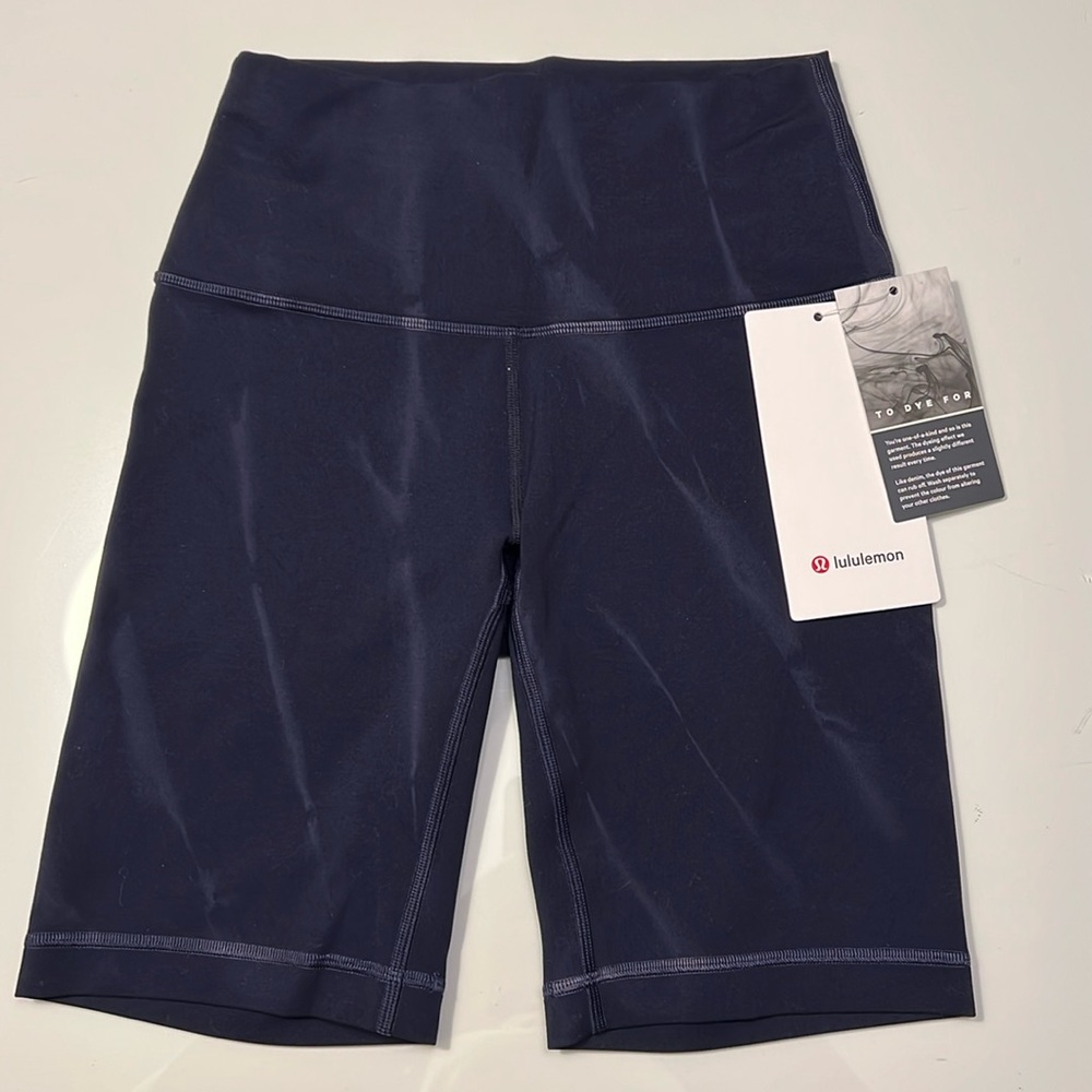 Lululemon Black Dye Wunder Train High-Rise Short 8" Fade — Women's size 4 NWT